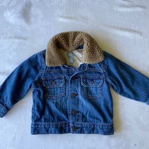 **SOLD Baby gap jersey cotton lined jean jacket, 18-24m